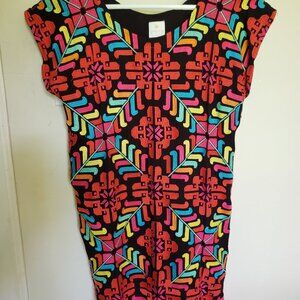 Embroidered tunic dress